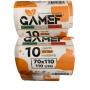 50 SACCHI RESISTENTI 70X110 DI 110 LITRI  AMBRA GAMEF A TENUTA DI LIQUIDI 3423