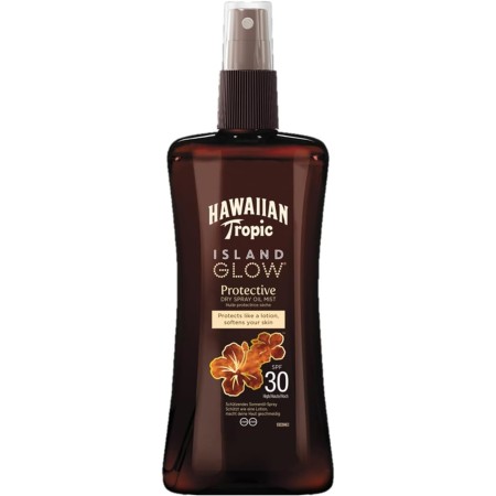 HAWAIIAN TROPIC 176788 ISLAND GLOW PROTECTIVE OLIO SECCO SPF 30, 1 FLACONE DA 200 ML