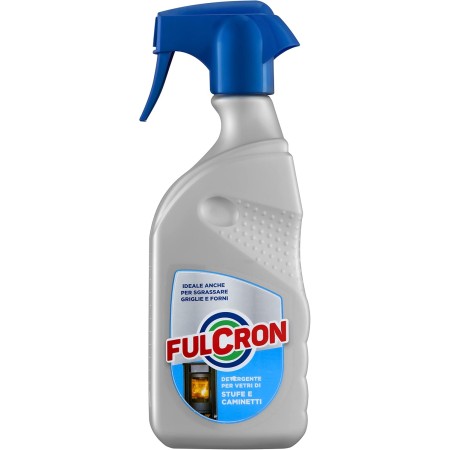 FULCRON 2552 DETERGENTE VETRI, STUFE E CAMINETTI 500 ML ,IDEALE PER FULIGGINE E INCROSTAZIONI SU GRIGLIE , PRONTO ALL'USO