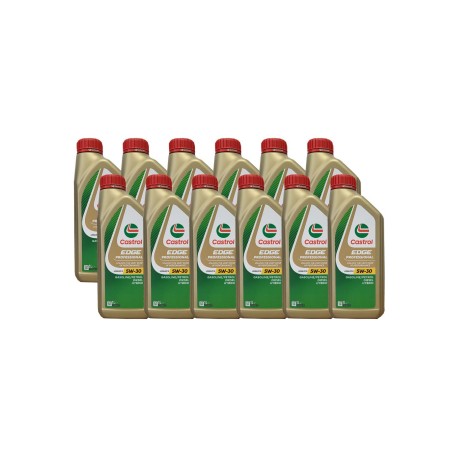 12 LATTINE DI OLIO CASTROL EDGE PROFESSIONAL 5W-30 LONGLIFE III