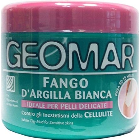 GEOMAR 121870 FANGO D'ARGILLA BIANCA PER PELLI DELICATE 650 GRAMMI - 6 pezzi