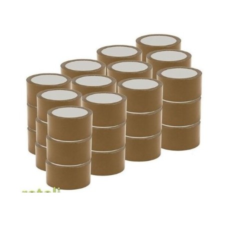 144  ROTOLI DI  SCOTCH AVANA IMBALLAGGIO NASTRO ADESIVO 50MMX66M