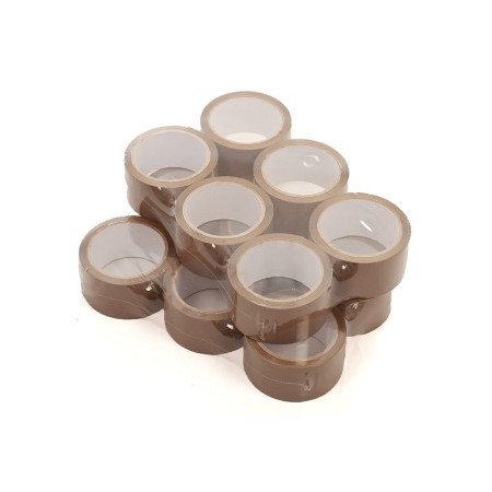 12 Rotoli Nastro Imballaggio GENERAL TAPE 75mm X 132m Marrone Avana - Foto 4
