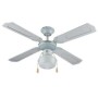 VINCO 70912 VENTILATORE DA PER SOFFITTO REVERS 3 VEL. 50W FUNZIONE ESTIV/INVER 107 CM DIAMETRO