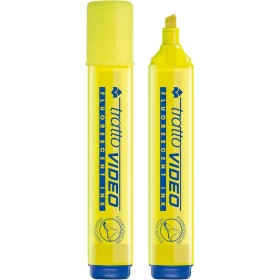 TRATTO VIDEO 830201 - EVIDENZIATORE VIDEO,GIALLO, CONFEZIONE DA 12 PEZZI