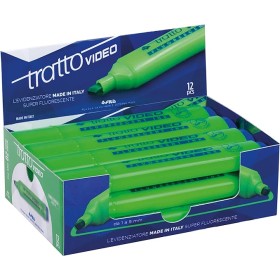 EVIDENZIATORE TRATTO VIDEO VERDE, CONFEZIONE DA 12 EVIDENZIATORI
