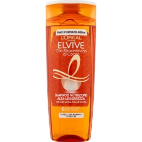 L'OREAL ELVIVE A9328203 OLIO STRAORDINARIO SHAMPOO NUTRIZIONE ALTA-LEGGEREZZA OLIO DI COCCO 400ML