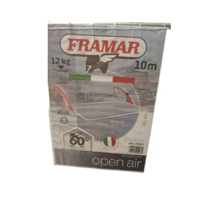 STENDINO DA BALCONE IN ACCIAIO OPER AIR 10 METRI BIANCO FR907