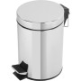 PATTUMIERA CON PEDALE 3 LITRI COLORE BIANCO O CROMATO VIRTIME