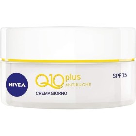 NIVEA 214056 Q10 POWER CREMA GIORNO ANTI-RUGHE RASSODANTE SPF15 50 ML,CREMA VISO ANTI-ETÀ PER 24 ORE DI IDRATAZIONE, CREMA ANTIRUGHE ARRICCHITA CON CREATINA E COENZIMA Q10