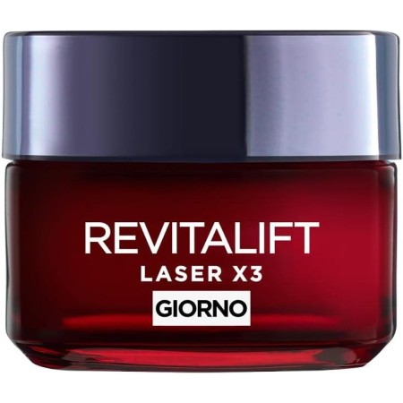 L'ORÉAL PARIS A7564102 CREMA VISO NOTTE REVITALIFT LASER X3, AZIONE ANTIRUGHE E ANTI-ETÀ, PELLE RIDENSIFICATA E E RINFORZATA, CON ACIDO IALURONICO, VITAMINA C E PRO-RETINOLO, 50 ML