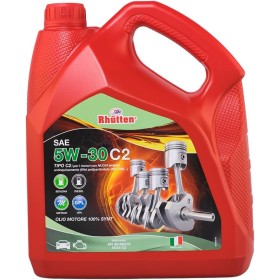 RHÜTTEN, OLIO MOTORE 5W-30 C2 - 220123-, IDEALE PER LA PROTEZIONE DI QUALSIASI MOTORE DI AUTO A BENZINA, DIESEL, METANO E GPL, SINTETICO, 100% MADE IN ITALY, CONFEZIONE DA 4 LITRI RHÜTTEN, OLIO MOTORE 5W-30 C2 - 220123-, IDEALE PER LA PROTEZIONE DI QUALSIASI MOTORE DI AUTO A BENZINA, DIESEL, METANO E GPL, SINTETICO, 100% MADE IN ITALY, CONFEZIONE DA 4 LITRI