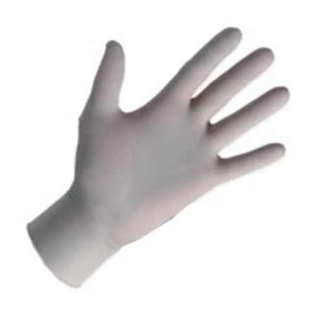 100 GUANTI MONOUSO IN LATTICE NATURALE CON POLVERE SMILEX, GUANTI MEDICALI LUBRIFICANTI INTERNAMENTE CON AMIDO DI MAIS BIOASSORBIBILE, NON STERILI, TAGLIA XL