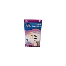 100 GUANTI MONOUSO IN LATTICE NATURALE CON POLVERE SMILEX, GUANTI MEDICALI LUBRIFICANTI INTERNAMENTE CON AMIDO DI MAIS BIOASSORBIBILE, NON STERILI, TAGLIA XL