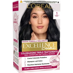 L'OREAL PARIS A1491877 COLORAZIONE TRIPLO TRATTAMENTO EXCELLENCE CON ACIDO IAURONICO COROLE NERO (1)