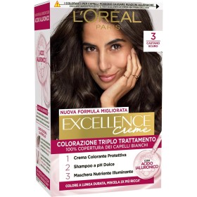 L'OREAL PARIS A1491977 COLORAZIONE TRIPLO TRATTAMENTO EXCELLENCE CON ACIDO IAURONICO COROLE CASTANO SCURO (3)