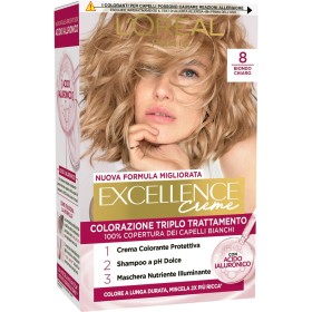 L'OREAL PARIS A1493377 COLORAZIONE TRIPLO TRATTAMENTO EXCELLENCE CON ACIDO IAURONICO COROLE BIONDO CHIARO (8)