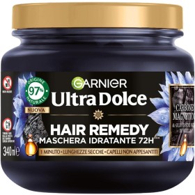 GARNIER ULTRA DOLCE CARBONE MAGNETICO C6832400, MASCHERA IDRATANTE HAIR REMEDY,97% ORIGINE NATURALE 340ML