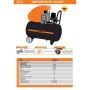 COMPRESSORE D'ARIA LUBRIFICATO VINCO 50 LITRI COD 60601