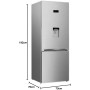 BEKO RCNE560E40DSN FRIGORIFERO COMBINATO NO FROST  SILVER CLASSE A++