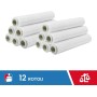 12 ROTOLI PELLICOLA TRASPARENTE FILM ESTENSIBILE 23 MICRON DA 2,2KG