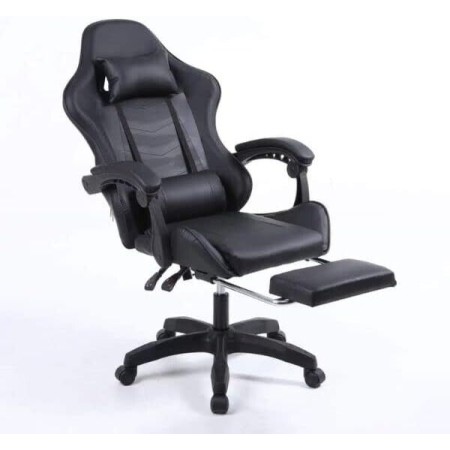 CRIBEL SEDIA DA GAMING RACING OMEGA, PELLE SINTETICA, NERO120CM-COD98318NG