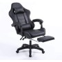 CRIBEL SEDIA DA GAMING RACING OMEGA, PELLE SINTETICA, NERO120CM-COD98318NG