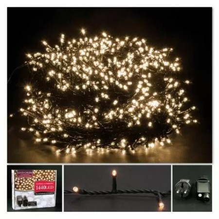 CATENA LUMINOSA 03080731 - 1440 LED PER ESTERNO CAVO VERDE 8F Estero