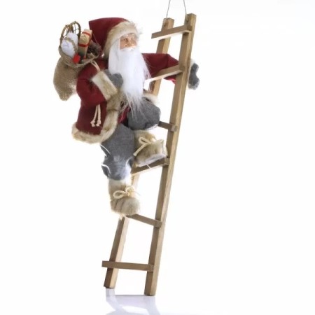 BABBO NATALE NOEL BABBA SEDUTO-IN PIEDI - SU SCALA 30/45CM