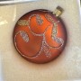 SET 6 PALLE DI NATALE  03670050 SFERE IN VETRO DELUXE COLOR ARANCIO 8CM