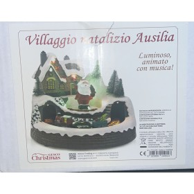 VILLAGGIO AUSILIA NATALIZIO LUMINOSO DI BABBO NATALE 07730250 ANIMATO CON MUSICA VILLAGGIO AUSILIA NATALIZIO LUMINOSO DI BABBO NATALE 07730250 ANIMATO CON MUSICA