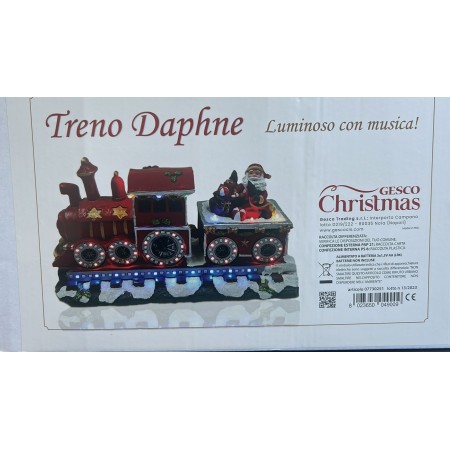 TRENINO NATALIZIO  DAPHNE 07730251 A BATTERIA 28X10X17 CM