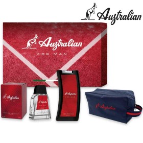 BOX REGALO AUSTRALIAN SPORT PROFUMO + DEODORANTE 150ML + CAPPELLO / BORSELLO