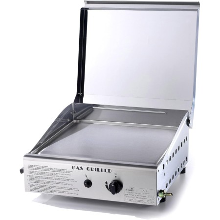 OMPAGRILL 4044 COVER PIASTRA DI COTTURA A GAS IN ACCIAIO PLANCHA SINGLE (BBQ GAS )