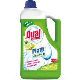 DUAL POWER LM9163  DETERGENTE HACCP  LAVAPIATTI LIMONE VERDE SGRASSA A FONFO 4,9L DUAL POWER LM9163  DETERGENTE HACCP  LAVAPIATTI LIMONE VERDE SGRASSA A FONFO 4,9L