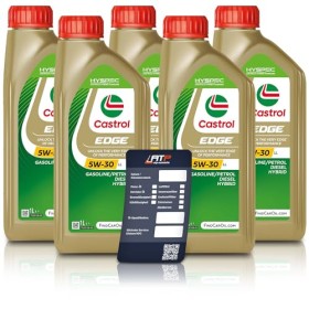 5 LITRI OLIO MOTORE CASTROL 5W-30 LL AUTO LUBRIFICANTE CASTROL EDGE TITANIUM 5 LITRI OLIO MOTORE CASTROL 5W-30 LL AUTO LUBRIFICANTE CASTROL EDGE TITANIUM