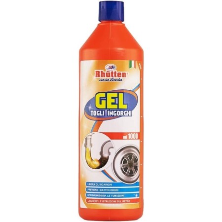RHUTTEN 182062  GEL TOGLI INGORGHI 1 LITRO LIBERA GLI SCARICHI CASA LINDA