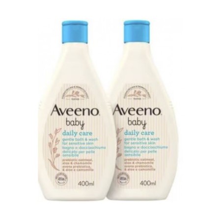 AVEENO 983757461 BABY  DAILY CARE BAGNOSCHIUMA DELICATO PER PELLE SENSIBILE 2X400ML