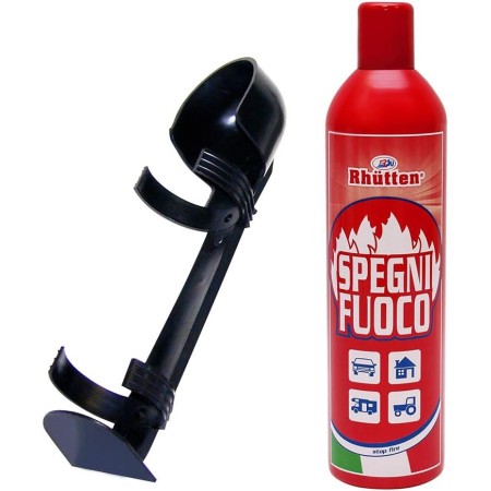 RHUTTEN 180791 SPEGNIFUOCO INIBITORE FIAMMA 600ML MINI ESTINTORE PORTATILE