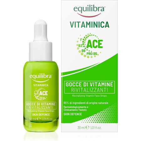 EQUILIBRA  VISO GOCCE DI VITAMINE RIVITALIZZANTI CON SIERO VISO OLI OENOTHERA E OLIVA 30ML