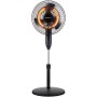 MELCHIONI FAMILY SUN TERMOVENTILATORE A PIANTANA DOPPIA FUNZIONE RISCALDAMENTO E VENTILATORE BASSO CONSUMO 3 VELOCITA' ALTEZZA REGOLABILE 1800W