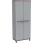 TERRY C-RATTAN 2680 ARMADIO DA ESTERNO INTERNO A 2 ANTE + 3 PIANI INTERNI IN PLASTICA 68X39X170CM