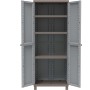 TERRY C-RATTAN 2680 ARMADIO DA ESTERNO INTERNO A 2 ANTE + 3 PIANI INTERNI IN PLASTICA 68X39X170CM