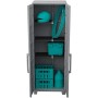 TERRY MODULAR 5 TRANSFORMING ARMADIO MULTIFUNZIONE ALTO DA ESTERNO E INTERNO DUE ANTE PLASTICA 78X43,6X225,8 CM