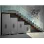 TERRY MODULAR 5 TRANSFORMING ARMADIO MULTIFUNZIONE ALTO DA ESTERNO E INTERNO DUE ANTE PLASTICA 78X43,6X225,8 CM