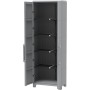 TERRY MODULAR 5 TRANSFORMING ARMADIO MULTIFUNZIONE ALTO DA ESTERNO E INTERNO DUE ANTE PLASTICA 78X43,6X225,8 CM