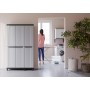 TERRY TWISTBLACK 102A  ARMADIO MULTIFUNZIONE A 3 ANTE E RIPIANI INTERNI IN PLASTICA GRIGIO/NERO 102X39X170CM