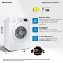 SAMSUNG LAVATRICE WW70AGAS21TEET  CRYSTAL CLEAN 7KG 1200 RPM , VAPORE, ECOBUBBLE, CARICA FRONTALE