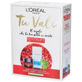 L'OREAL PARIS ZIT45209 TRATTAMENTO REVITALIFT LASER CREMA  ANTI-ETA' GIORNO 50ML + STRUCCATENTE OCCHI DELICATO 125ML + PIETRA GUA SHA