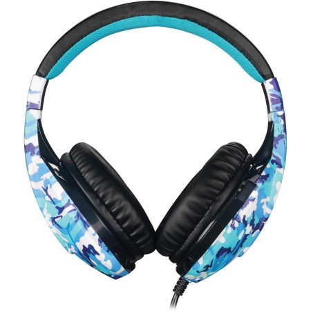TECHMADE  TM-FL1-CAMBLU CUFFIE GAMING MULTIMEDIALI CAMOUFLAGE BLU